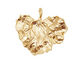 Ezel Findings Gold (plated) Cabbage Leaf Link 30x27mm