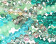 Sea Breeze Crystal Mix Faceted Rondelle 4mm