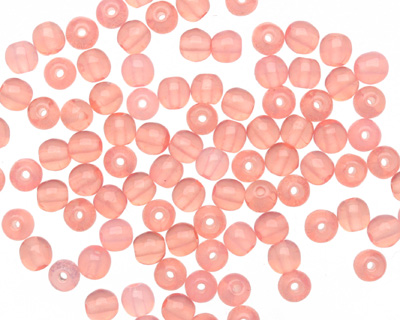 Czech Glass Milky Pink Round 4mm