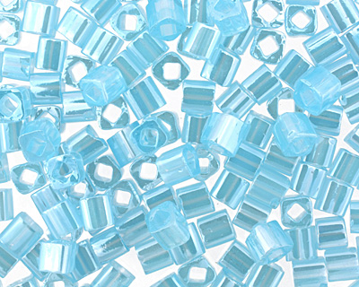 TOHO Ceylon Aqua Cube 4mm Seed Bead
