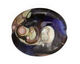 The BeadsNest Lampwork Glass Lavenderlicious Oval Focal 32-35x28-30mm