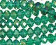 Emerald AB Crystal Faceted Rondelle 8mm
