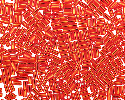 TOHO Siam Ruby (with Silver Lining) Bugle #1 Seed Bead