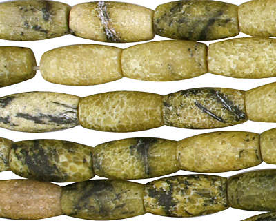 Yellow Turquoise Rice 15x8mm