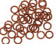 Bronze Anodized Aluminum Jump Ring 7mm, 18 gauge (5mm inside diameter)