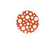 Lillypilly Bronze Scattered Dots Anodized Aluminum Disc 19mm, 24 gauge