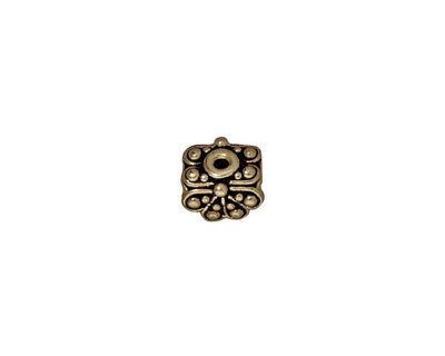 TierraCast Antique Brass (plated) Raja Pendant Cap 6x9mm