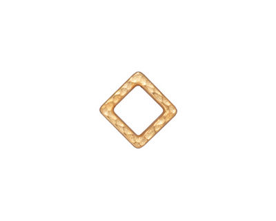 TierraCast Gold (plated) Small Hammered Square Link 10mm