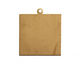 Brass Square Tag Blank 33x38mm