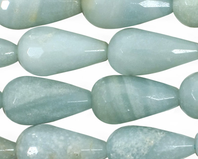 Amazonite Faceted Teardrop 20x11mm