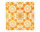 Lillypilly Orange Kaleidoscope Anodized Aluminum Sheet 3"x3", 24 gauge