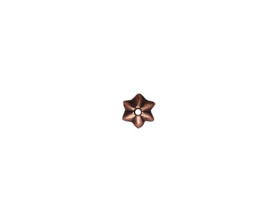 TierraCast Antique Copper (plated) Talavera Star Bead Cap 6mm