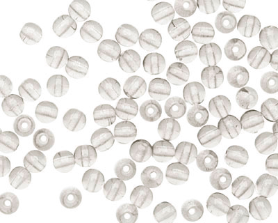 Czech Glass Black Diamond Round 4mm