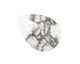 White Howlite Flat Teardrop 22x30mm