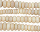 White Opal Rondelle Graduated 4-10mm