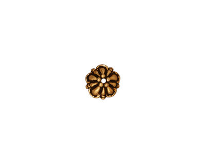TierraCast Antique Gold (plated) Tiffany Bead Cap 8mm