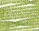 Peridot (A) Faceted Rondelle 4mm
