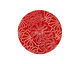 Lillypilly Red Weathered Daisy Anodized Aluminum Disc 25mm, 24 gauge