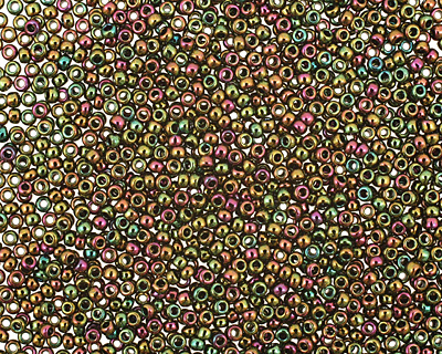 TOHO Higher Metallic Purple/Green Iris Round 15/0 Seed Bead