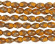 Czech Glass Sweet Potato Picasso Table Cut Rice 8x5mm