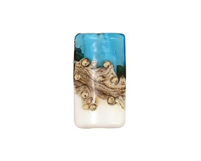 Grace Lampwork Weave w/ Bubble Kalera 26-27x38-39mm