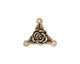 TierraCast Antique Gold (plated) Rose Link 18mm