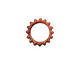 C-Koop Enameled Metal Ruby Red Small Open Gear 16mm