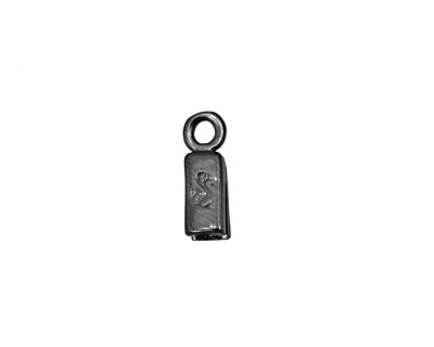 SilverSilk Gunmetal Single End Cap 14x5mm
