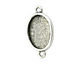 Nunn Design Antique Silver (plated) Mini Oval Frame Link 22x12mm