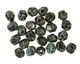 Czech Fire Polished Glass Jet Picasso Round 6mm