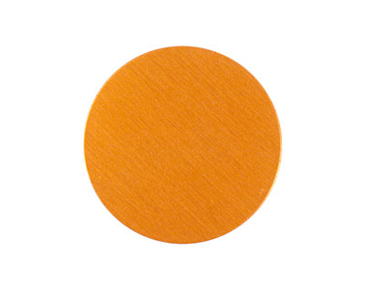 Lillypilly Orange Anodized Aluminum Disc 25mm, 24 gauge