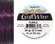 Soft Flex Purple Craft Wire 28 gauge, 40 yards