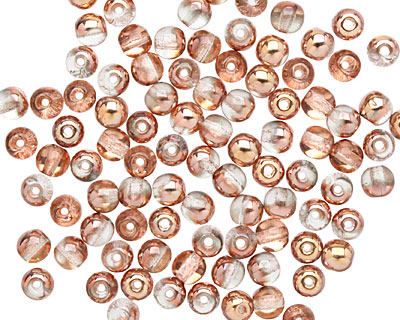 Czech Glass Apollo Gold Round 4mm