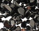 Black Agate Flat Polished Pebble Drop 6-13x9-16mm