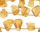 Citrine Faceted Freeform Drop 6-9x10-14mm