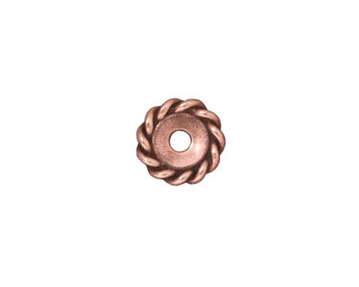 TierraCast Antique Copper (plated) Large Hole Twisted Heishi 2x11mm