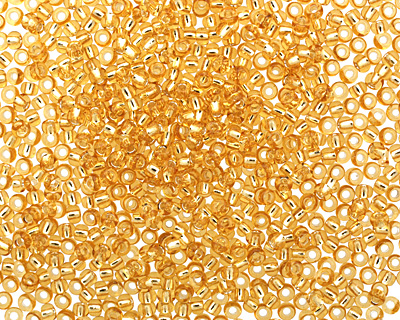TOHO Medium Topaz (with Silver Lining) Round 11/0 Seed Bead