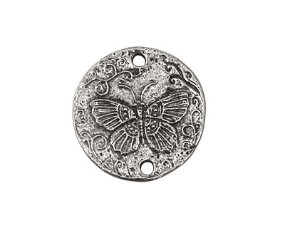 Green Girl Pewter Butterfly Myth Link 27mm