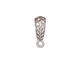 TierraCast Antique Silver (plated) Hammertone Bail 5x18mm