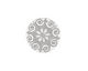 Lillypilly Silver Scrolling Daisy Anodized Aluminum Disc 19mm, 22 gauge