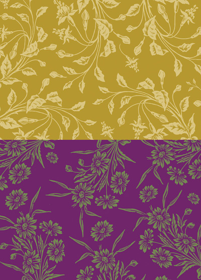 Nunn Design Wheat & Violet Small Transfer Sheet