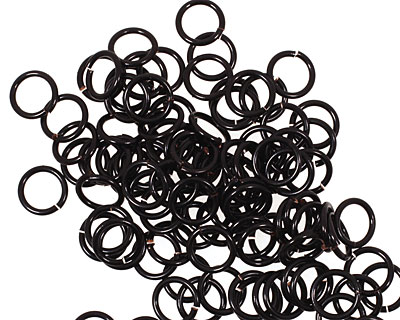Artistic Wire Black Chain Maille Jump Ring 5.56mm, 18 gauge