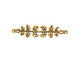 Nunn Design Antique Gold (plated) Laurel Connector 48x11mm