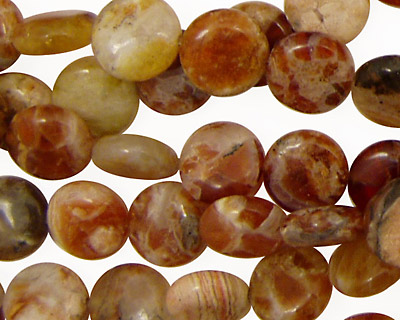 Brandy Opal Puff Coin 10mm