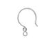 TierraCast Sterling Silver Earwire Loop w/ 3mm Bead