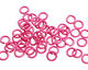 Hot Pink Enameled Copper Round Jump Ring 6mm, 18 gauge