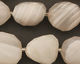 White Agate (banded) Faceted Nugget 20-26x13-19mm
