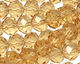 Light Topaz Crystal Faceted Rondelle 10mm