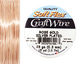 Soft Flex Silver Plated Rose Gold Craft Wire 28 gauge, 15 yards