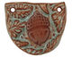 Gaea Ceramic Robin's Egg on Brick Acorn Connector 42x35mm